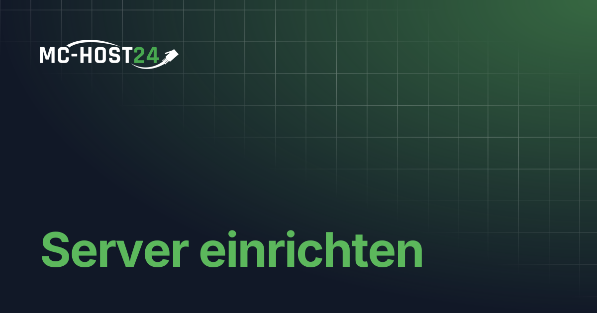 Server einrichten | MC-HOST24